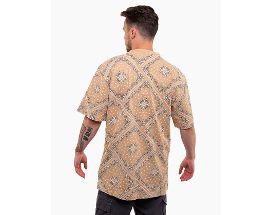 Triko Karl Kani Small Signature Paisley Tee sand/black/white