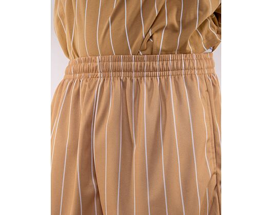 Kraťasy Karl Kani Retro Pinstripes Mesh Shorts sand/white