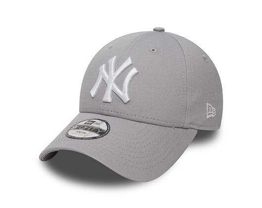 Dětská kšiltovka New Era 9FORTY Kids MLB League Basic New York Yankees - Grey / White