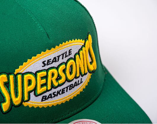 Kšiltovka Mitchell & Ness NBA Team Seal Trucker HWC Supersonics Green
