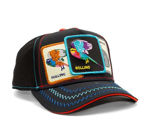 Kšiltovka Goorin - 'Drip Pack' - RrollinG - Black / Turquoise