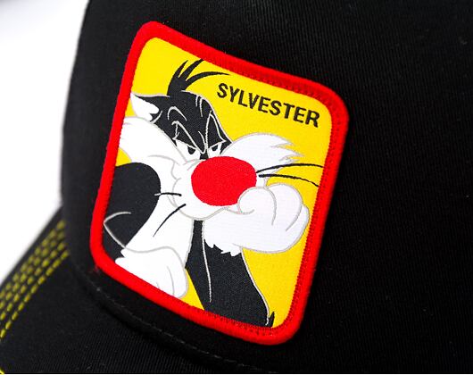 Kšiltovka Capslab Looney Tunes - Sylvester Black / Yellow