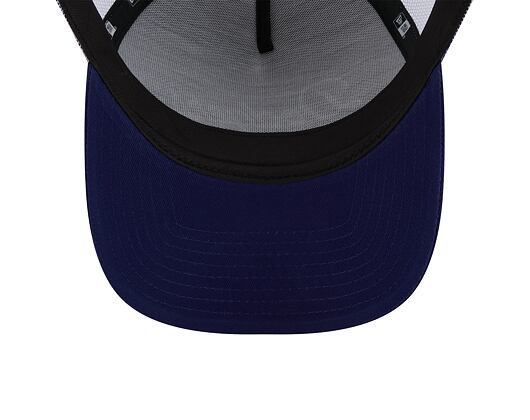 Kšiltovka New Era 9FORTY A-Frame Trucker MLB Team Script Los Angeles Dodgers Dark Royal / White