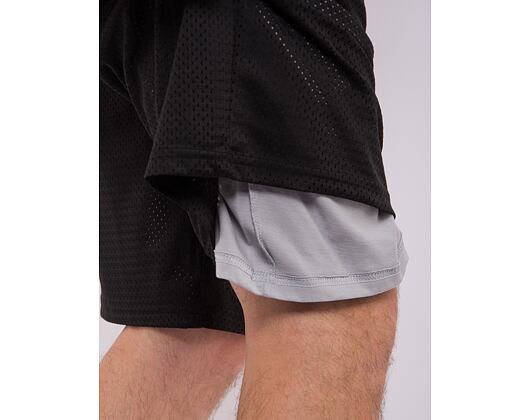 Kraťasy New Era Mesh Shorts Branded Black / Grey