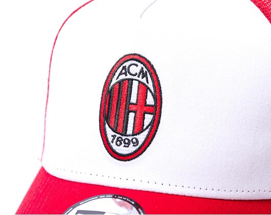 Kšiltovka New Era 9FORTY A-Frame Trucker Core AC Milan White / Scarlet White / Scarlet