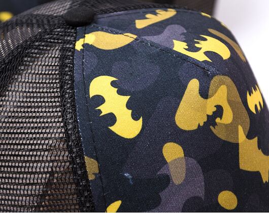 Dětská Kšiltovka New Era 9FORTY Kids A-Frame Trucker DC Print Batman Black / Upright Yellow
