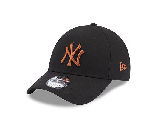 Kšiltovka New Era 9FORTY MLB League Essential New York Yankees Black / Toasted Peanut