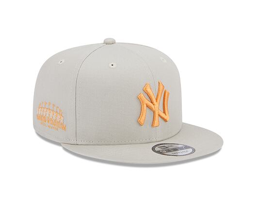 Kšiltovka New Era 9FIFTY MLB Side Patch New York Yankees Stone / Orange Glaze