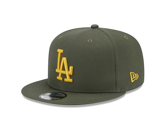 Kšiltovka New Era 9FIFTY MLB Side Patch Los Angeles Dodgers New Olive / Mellow Yellow