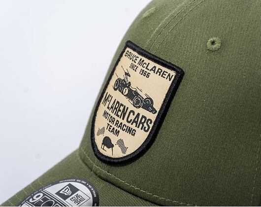 Kšiltovka New Era 9FORTY Heritage Patch McLaren New Olive