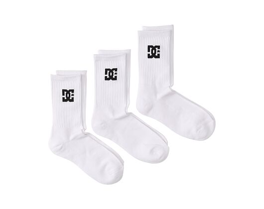 Ponožky DC SPP DC CREW 3PK  SOCK WBB0 Snow White