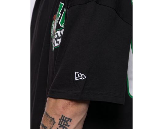 Triko New Era NBA Arch WordMark Oversized Tee Boston Celtics Black / Kelly Green