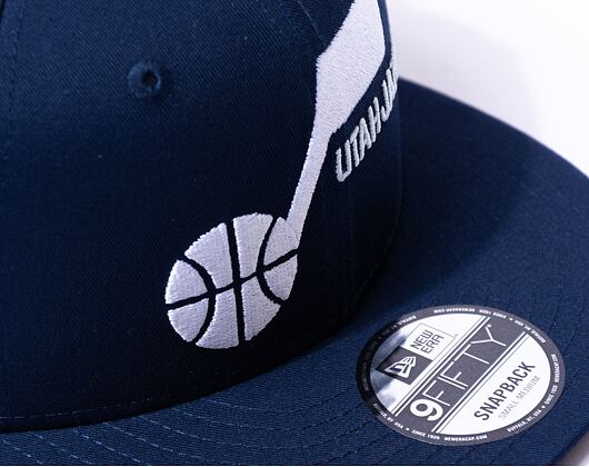 Kšiltovka New Era 9FIFTY NBA Patch Utah Jazz Oceanside Blue / White