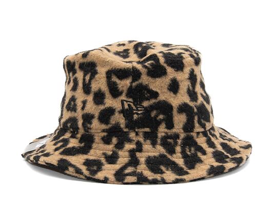 Dámský Klobouk New Era Womens Leopard Bucket Leopard Camo / Black