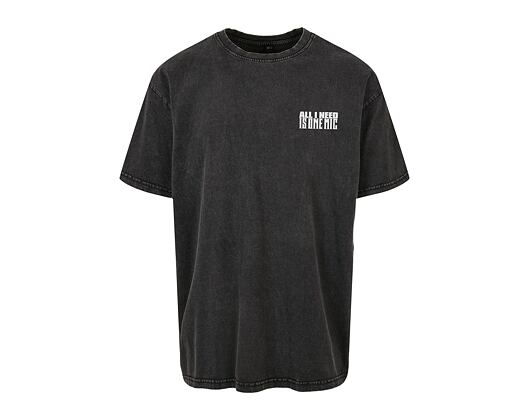 Triko Mister Tee Nas Stillmatic Acid Washed Oversize Tee Black