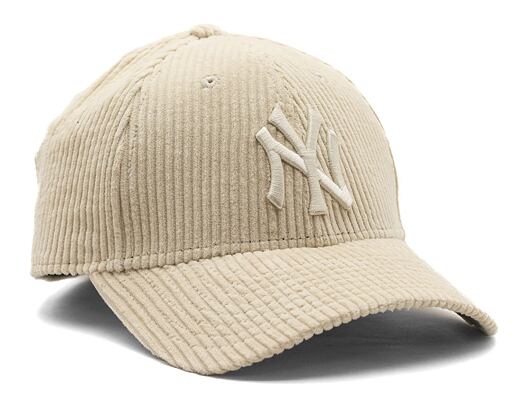 Kšiltovka New Era 9FORTY MLB Wide Cord New York Yankees Stone / White