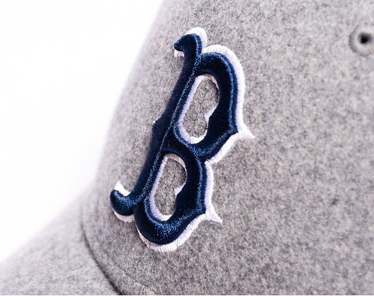 Kšiltovka New Era 9FORTY MLB Melton Wool Essential Boston Red Sox Graphite / Navy
