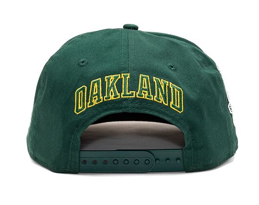 Kšiltovka New Era 9FIFTY MLB Side Patch Script Oakland Athletics Dark Green / Olive