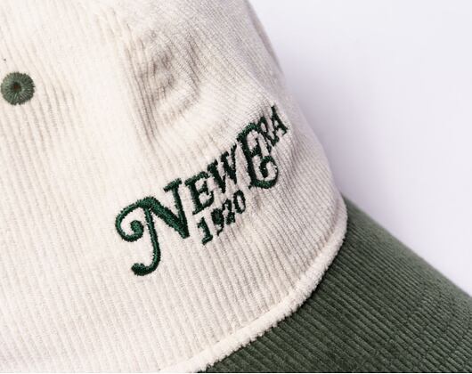 Kšiltovka New Era 9TWENTY Contrast Cord Chrome White / Botanic Green