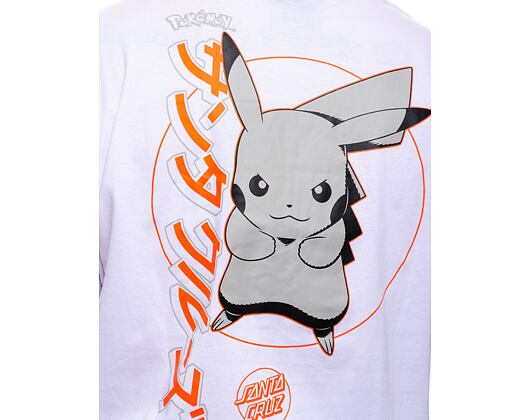 Triko Santa Cruz SC Pokemon Pikachu T-Shirt White