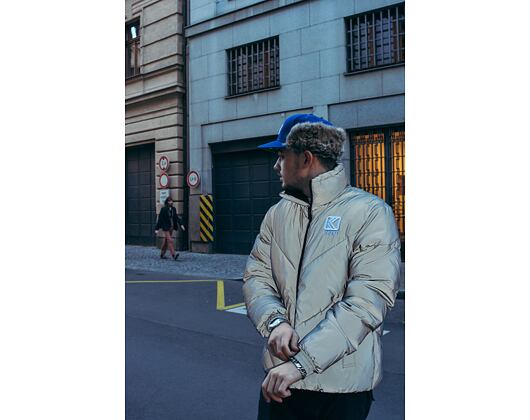 Bunda Karl Kani Og Puffer Jacket Silver Reflective