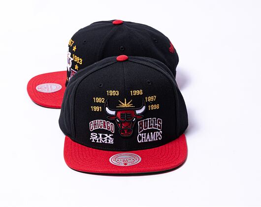 Kšiltovka Mitchell & Ness Nba Champ Is Here Snapback Chicago Bulls Black
