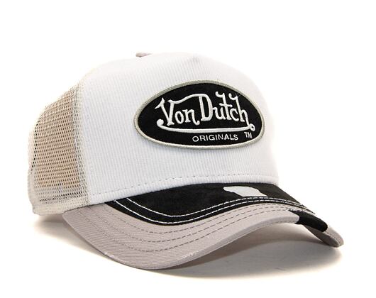 Kšiltovka Von Dutch Trucker Ottawa Corduroy White/White