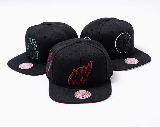 Kšiltovka Mitchell & Ness Tc Bottoms Snapback Hwc NBA MIAMI HEAT Black