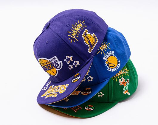Kšiltovka Mitchell & Ness All Out Snapback NBA LOS ANGELES LAKERS Purple