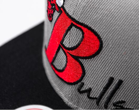 Kšiltovka Mitchell & Ness Top Letter Snapback NBA CHICAGO BULLS Grey