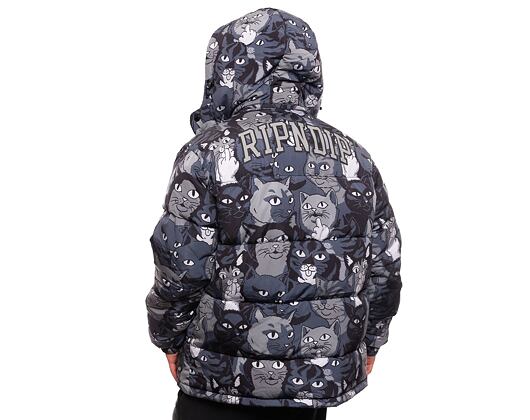 Bunda Rip N Dip Family Tree Puffer Jacket (Black)