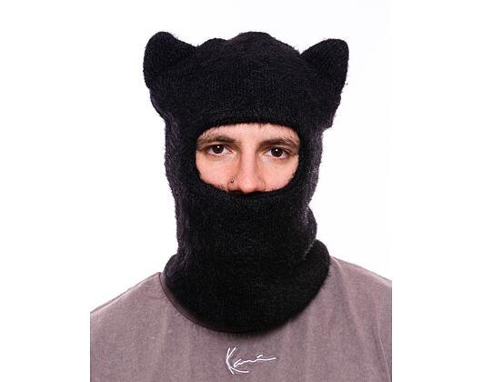 Kukla Rip N Dip Kitty Ears Faux Mohair Balaclava (Black)