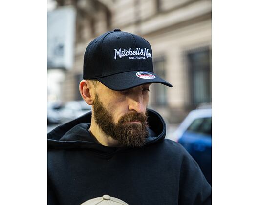 Kšiltovka Mitchell & Ness - Branded Pinscript Classic Red - Black/White