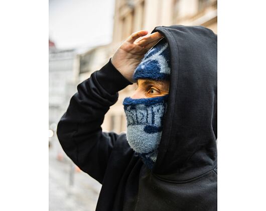Kukla Rip N Dip Psychedelic Faux Mohair Balaclava (Dark Slate)