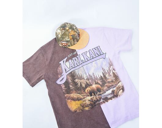 Triko Karl Kani Small Signature Washed Heavy Jersey Landscape Tee lt purple