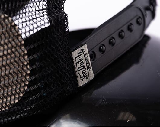 Kšiltovka Von Dutch Flame Trucker Managua - Cotton Twill - Black/Red