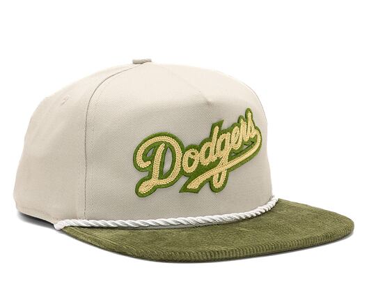 Kšiltovka New Era MLB Cord Golfer Los Angeles Dodgers Stone / Nephrite Green