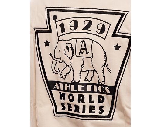 Triko New Era MLB World Series Oversized Tee Oakland Athletics Off White / Dark Green