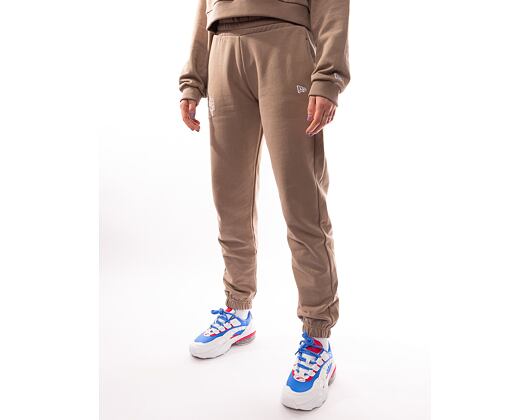 Dámské tepláky New Era Arch Wordmark Joggers Ash Brown / White