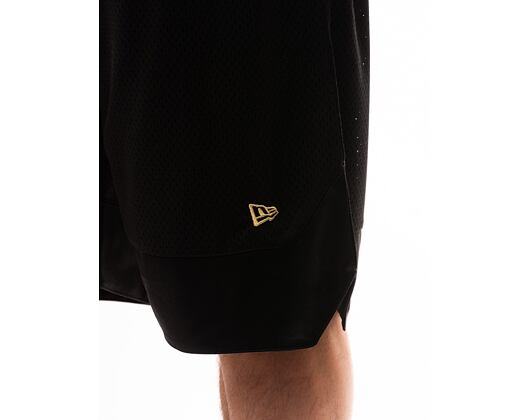 Kraťasy New Era Oversized Mesh Shorts - Black / Metallic Gold