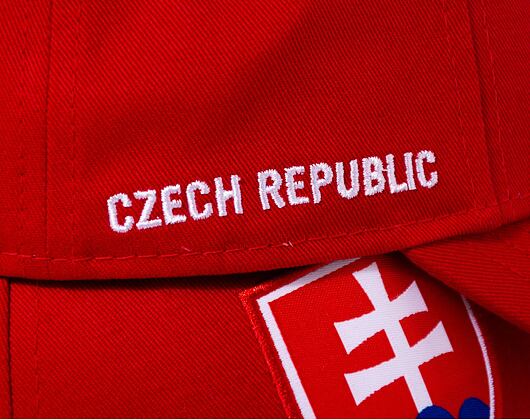 Dětská Kšiltovka New Era 9FORTY Kids National Team - Czech Republic Scarlet