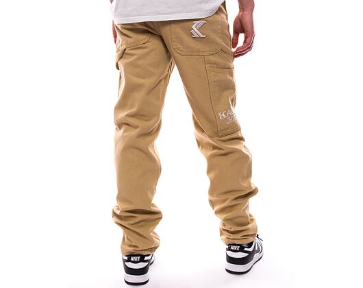 Kalhoty Karl Kani OG Washed Baggy Workwear Pants sand