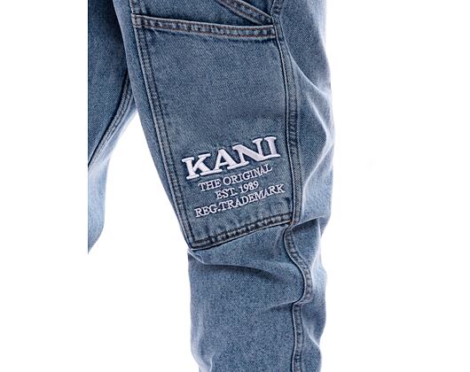 Džíny Karl Kani KK Retro Tapered Workwear Denim vintage mid blue
