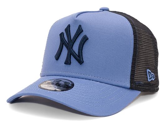 Dětská kšiltovka New Era 9FORTY Kids A-Frame Trucker MLB League Essential New York Yankees Copen Blu