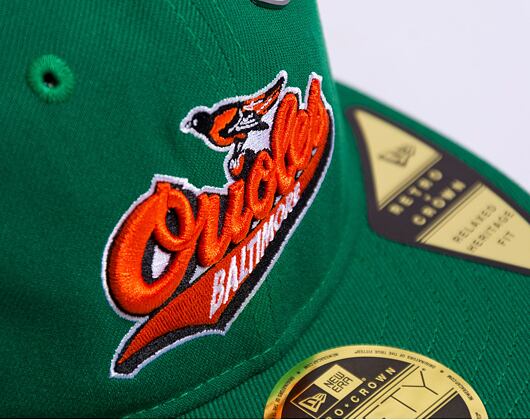 Kšiltovka New Era 59FIFTY MLB Coops Pin Retro Crown Baltimore Orioles Cooperstown Team Color