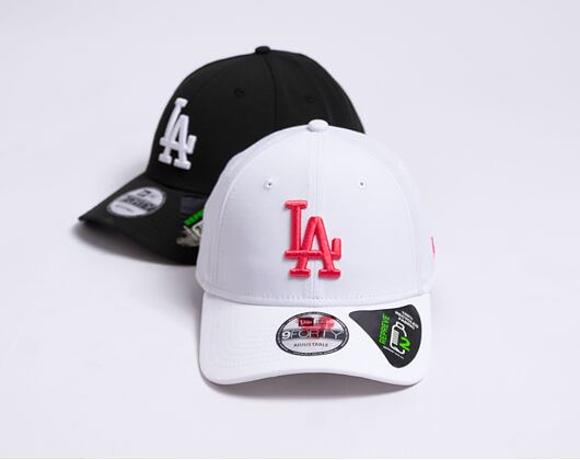 Kšiltovka New Era 9FORTY MLB Repreve Los Angeles Dodgers White / Lava Red
