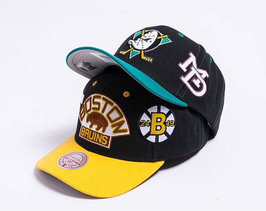 Kšiltovka Mitchell & Ness Overbite Pro Snapback Vntg Anaheim Ducks Black