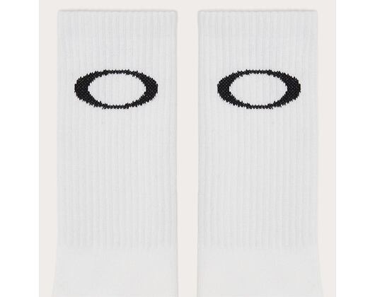 Ponožky Oakley Ellipse 3 pack Crew Sock White