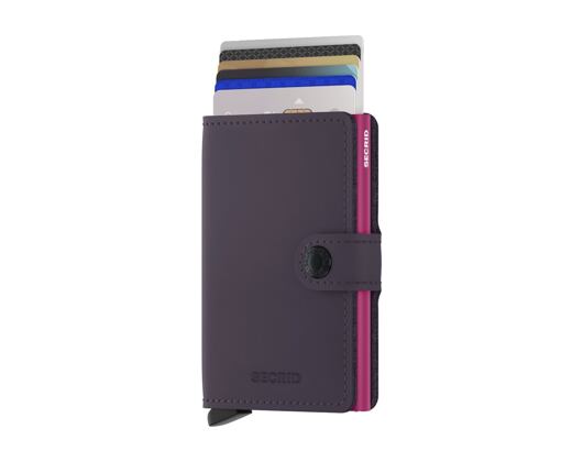 Peněženka Secrid Miniwallet Matte Dark Purple-Fuchsia