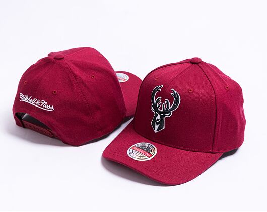 Kšiltovka Mitchell & Ness Burgundy Classic Red Milwaukee Bucks